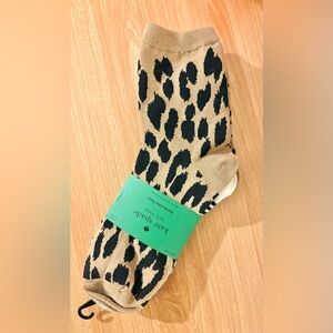 Kate Spade Printed Women's Shortie Crew Socks Animal Print Striped OS 4-10 NWT
